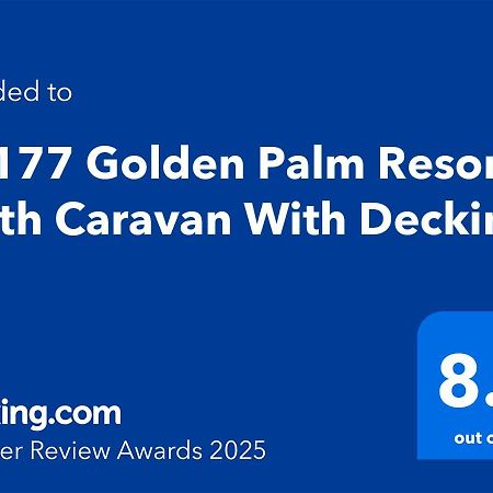 Pg177 Golden Palm Resort 8 Berth Caravan With Decking Chapel Saint Leonards Bagian luar foto