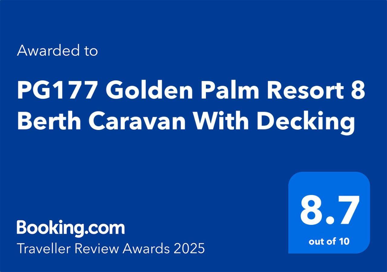 Pg177 Golden Palm Resort 8 Berth Caravan With Decking Chapel Saint Leonards Bagian luar foto